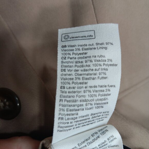 & Other Stories Tailored Single Breasted 3-Button Blazer Viscose NWT - Picture 9 of 11